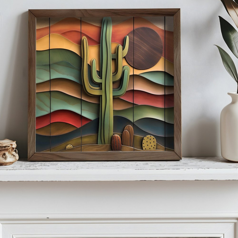 Dekorativní rámovaný obraz z MDF AI082