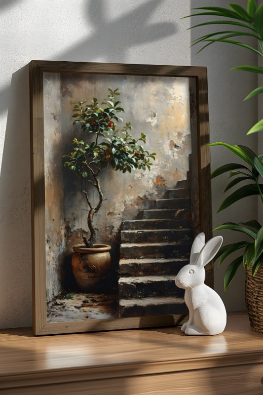 Dekorativní rámovaný obraz z MDF AI141