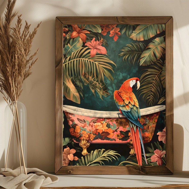 Dekorativní rámovaný obraz z MDF AI178