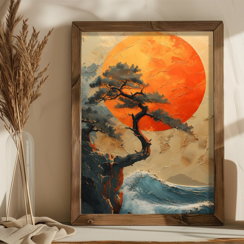 Dekorativní rámovaný obraz z MDF AI206