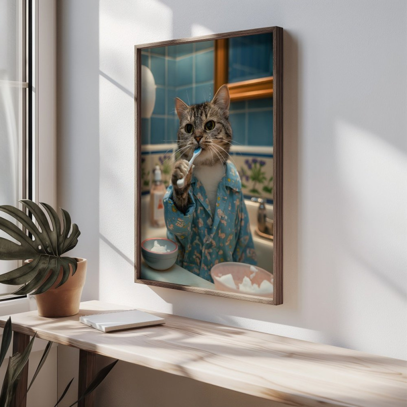 Dekorativní rámovaný obraz z MDF HUM064