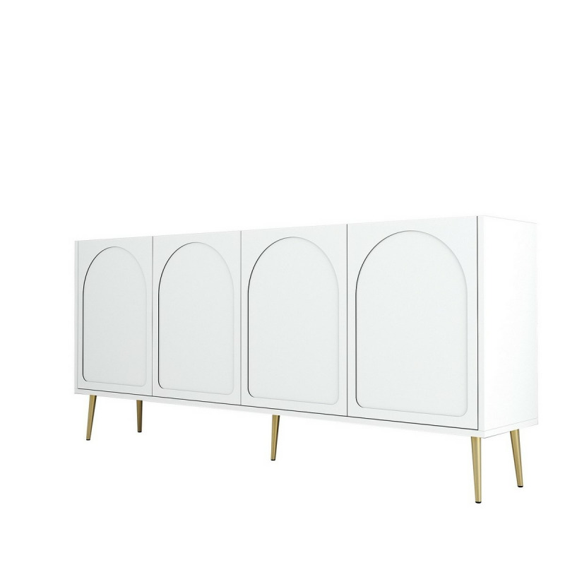 Konzolový stolek Lyon 80 - White, Gold
