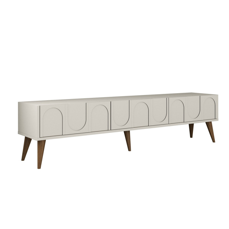 TV stolek Lyon 44 - Cream, Walnut