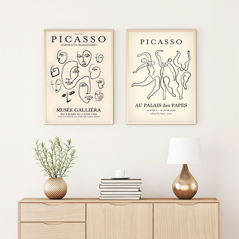 Dekorativní rámovaný obraz z MDF (2 kusy) Huhu285 - 50 x 70