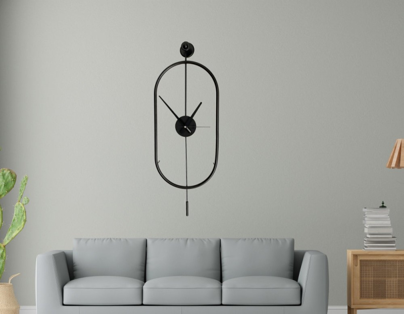 Dekorativní kovové nástěnné hodiny Mclock-00104