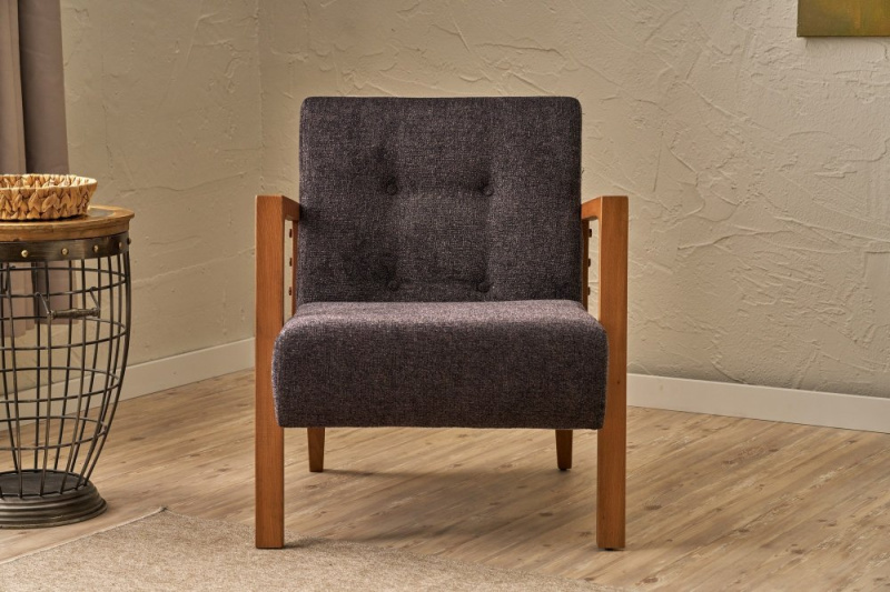 Křeslo ušák Kemer - Anthracite