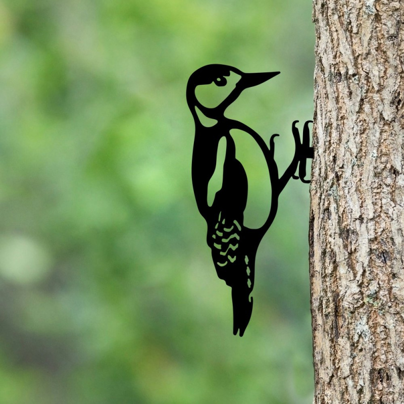 Zahradní dekorace Bird On The Branch 01 - Black