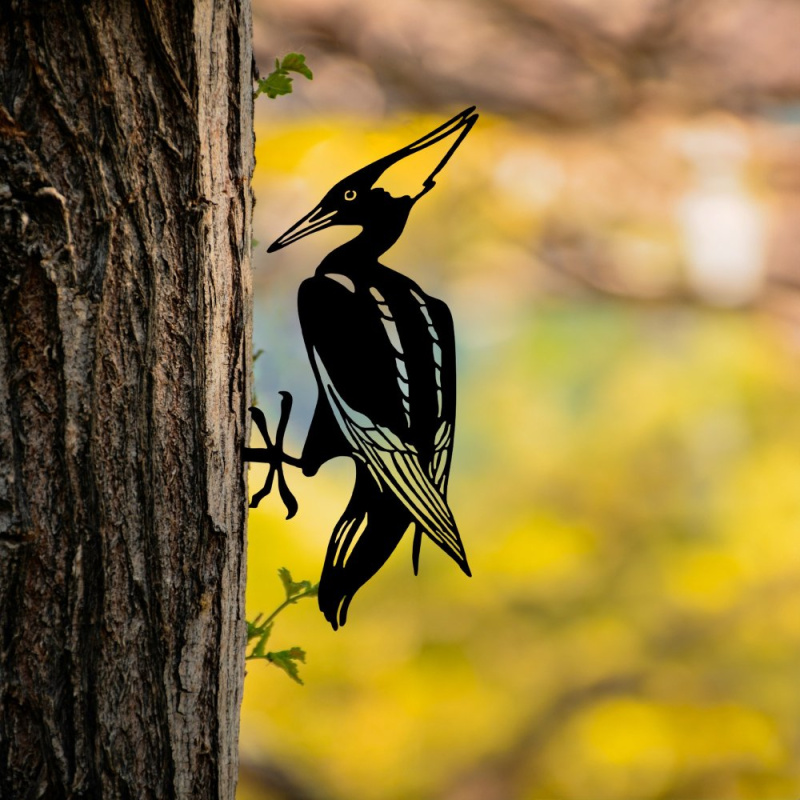 Zahradní dekorace Bird On The Branch 10 - Black