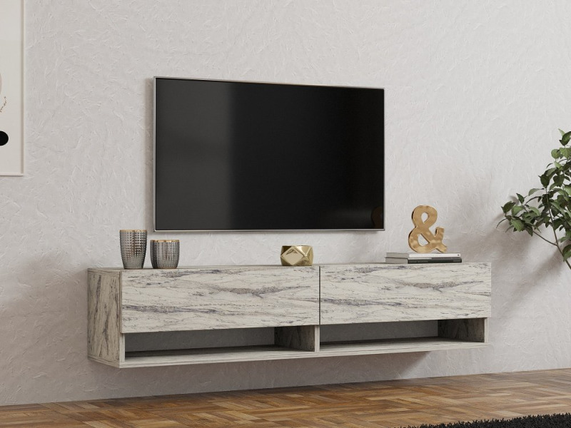 TV stěna / Sestava pod TV Arges - Freesia, Marble