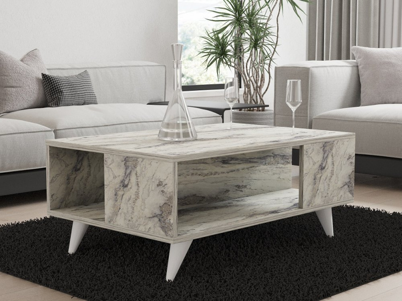 Konferenční stolek Yuka - Freesia Marble