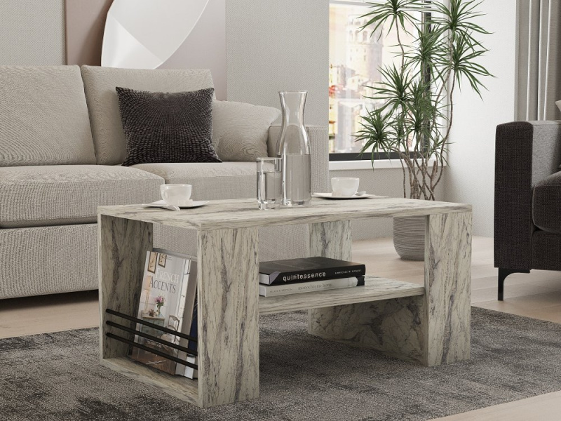 Konferenční stolek Iris - Freesia Marble