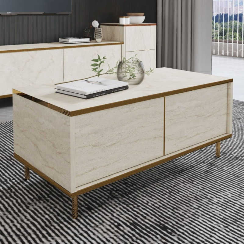 Konferenční stolek Imaj - Travertine