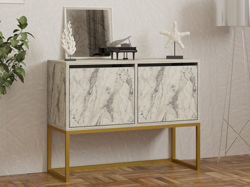 Konzolový stolek Zermat - Freesia Marble
