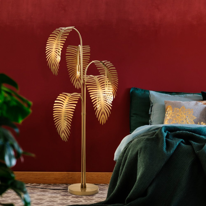 Stojací lampa Palm 13925 - Gold