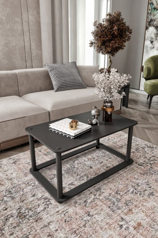 Konferenční stolek Hole Rect - Black