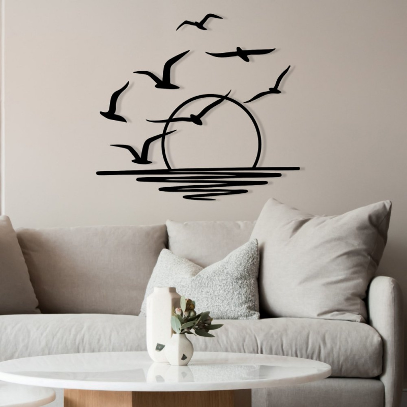 Dekorativní kovový doplněk na zeď Spiaggia