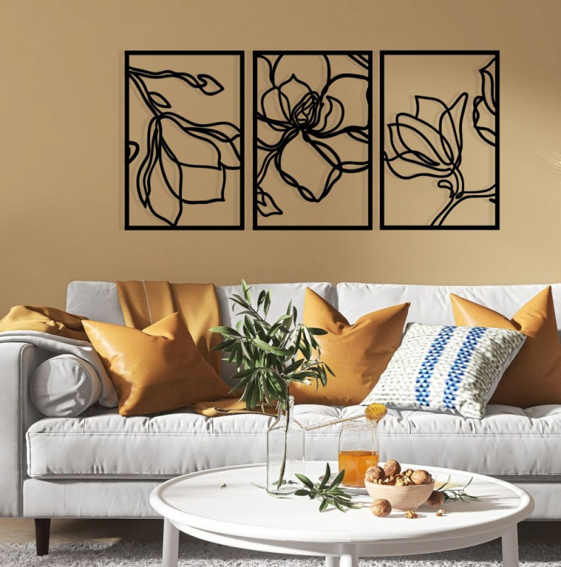 Dekorativní kovový doplněk na zeď Adda