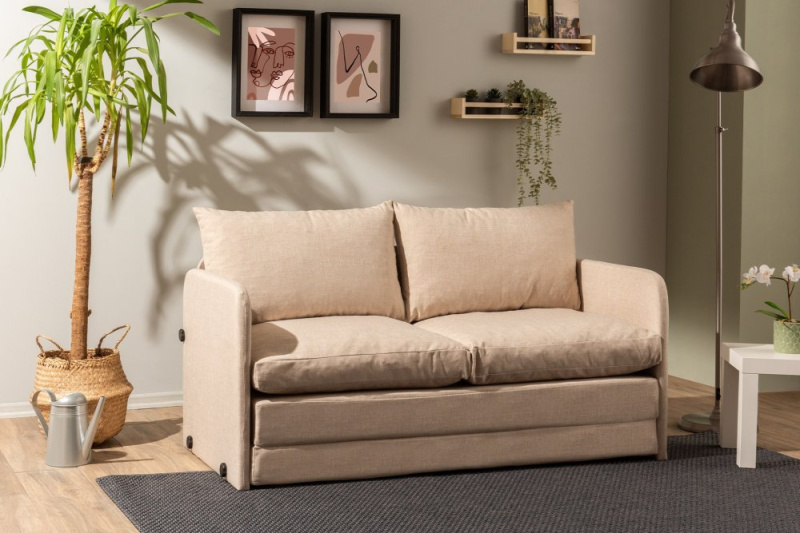 Dvoumístná rozkládací pohovka Saga XL 2-Seater - Beige