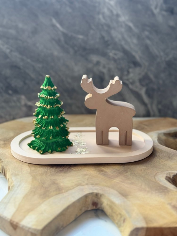 Sada dekorativních předmětů (2 kusy) Christmas Stone Set1