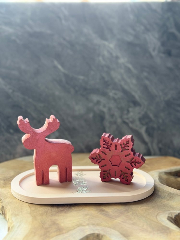 Sada dekorativních předmětů (2 kusy) Christmas Stone Set3