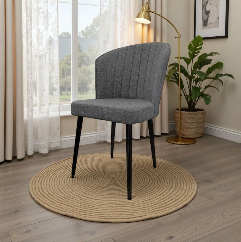 Sada židlí (2 kusy) Rubi - Grey, Black