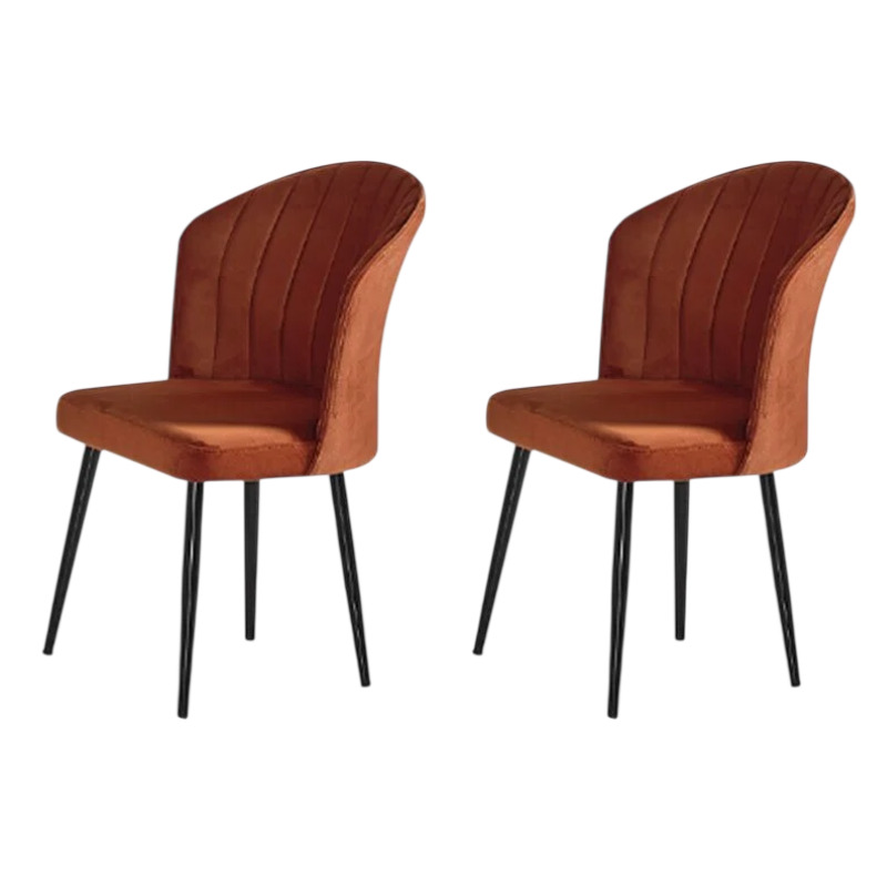 Sada židlí (2 kusy) Rubi - Orange, Black