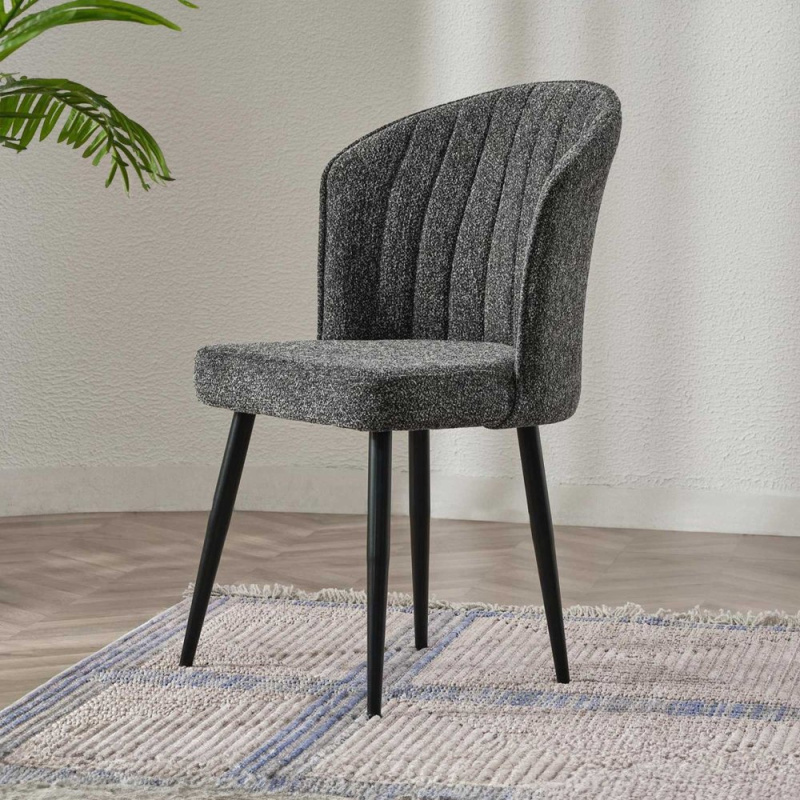 Sada židlí (2 kusy) Rubi - Anthracite, Black