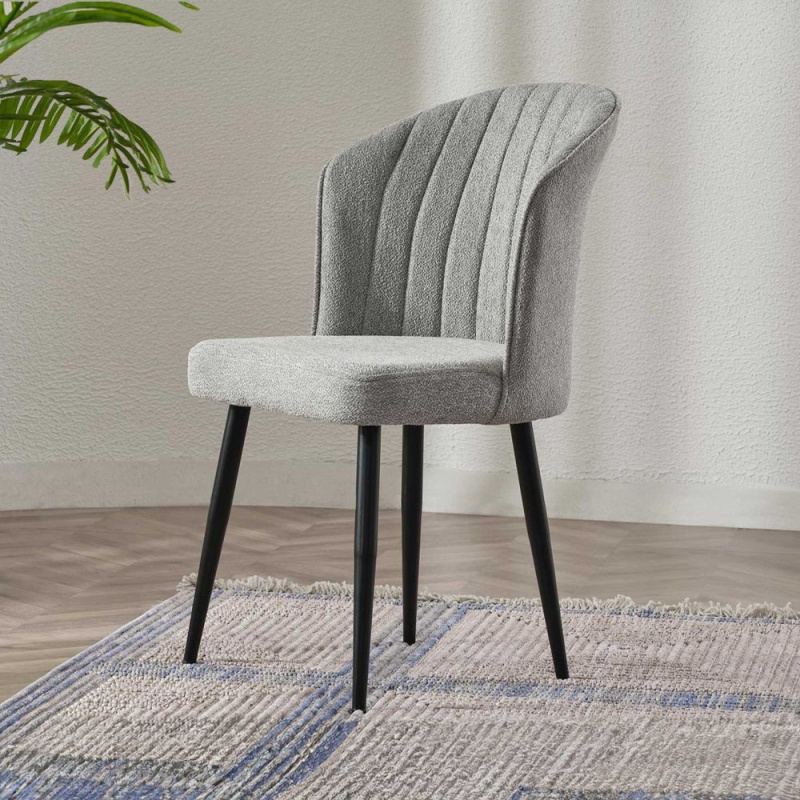 Sada židlí (4 kusy) Rubi - Grey, Black v2