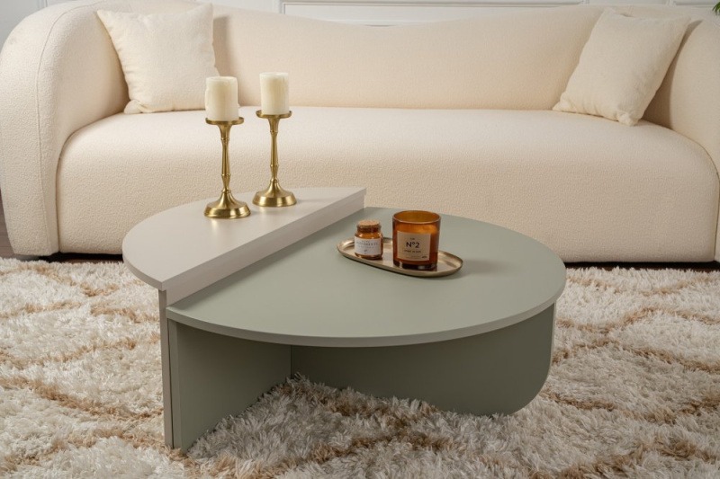 Konferenční stolek Orion - Ash Green, Sandstone