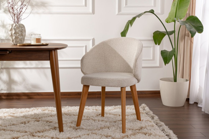 Sada židlí (2 kusy) Bentley - White, Dark Oak