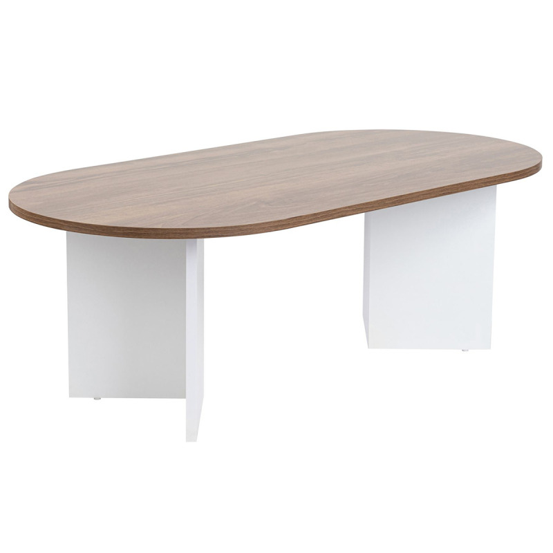Konferenční stolek Sable - Walnut, White