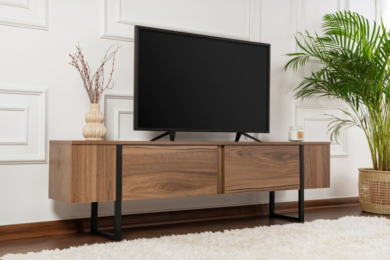 TV stolek Serenity - Walnut, Black