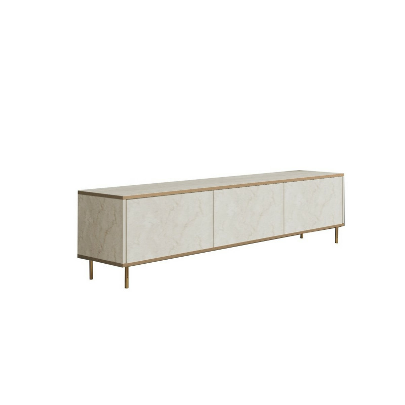 TV stolek Imaj - Travertine, Gold