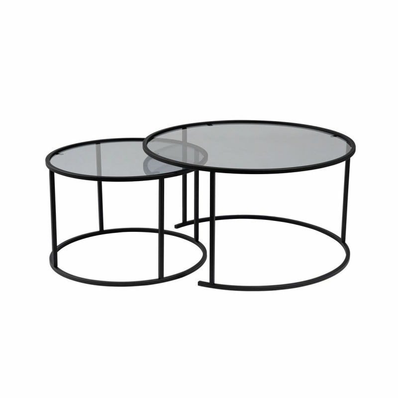 Sada konferenčních stolků Aurum - 80, 60 - Black, Grey