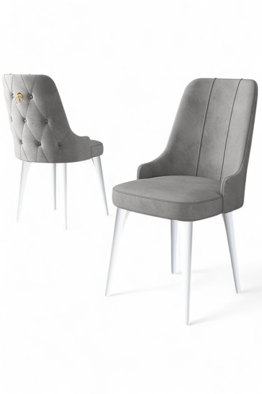 Sada židlí (4 kusy) Newa - Grey, White