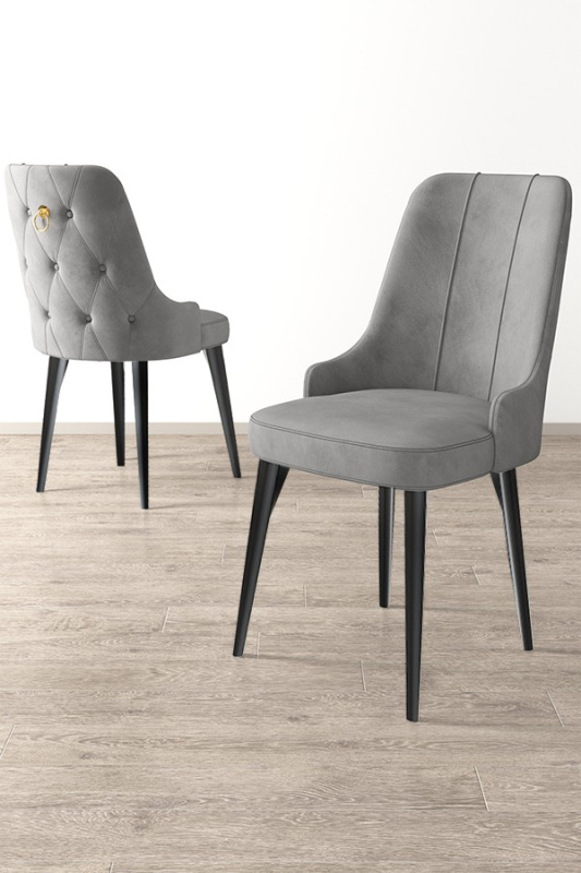 Sada židlí (2 kusy) Newa - Grey, Black