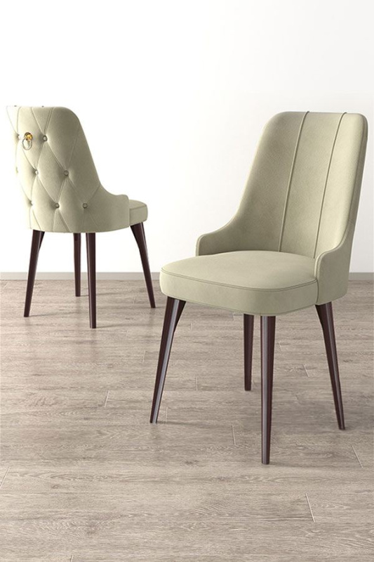 Sada židlí (2 kusy) Newa - Cream, Brown