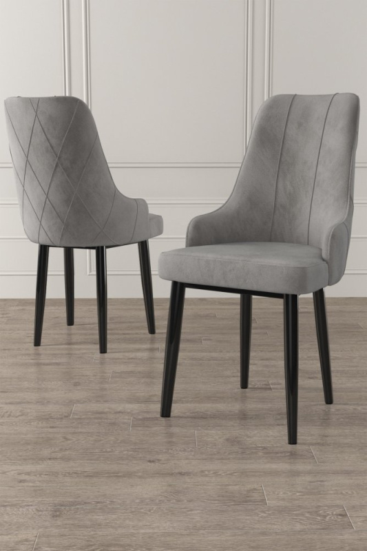 Sada židlí (2 kusy) Trex - Grey, Black