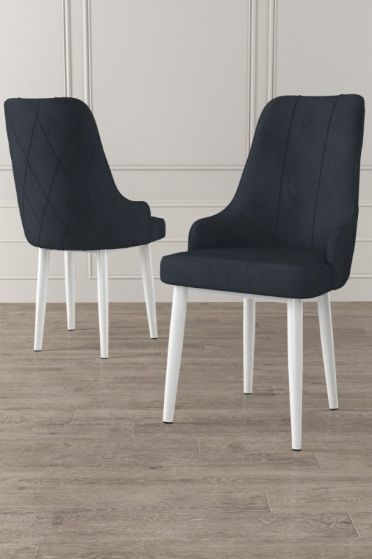 Sada židlí (6 kusů) Trex - Anthracite, White