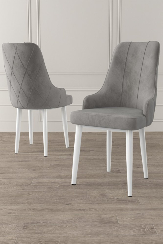 Sada židlí (6 kusů) Trex - Grey, White