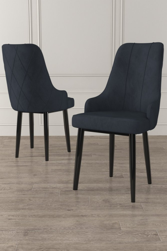 Sada židlí (6 kusů) Trex - Anthracite, Black