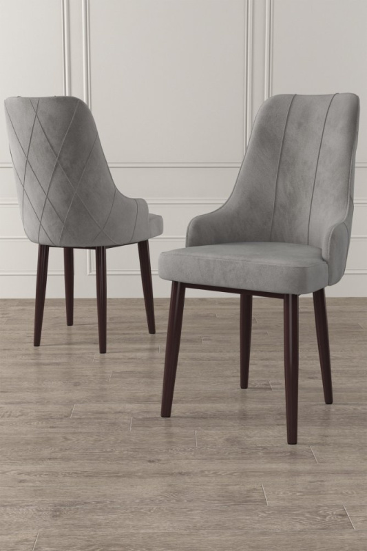 Sada židlí (6 kusů) Trex - Grey, Brown