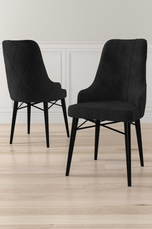 Sada židlí (2 kusy) Neta - Black