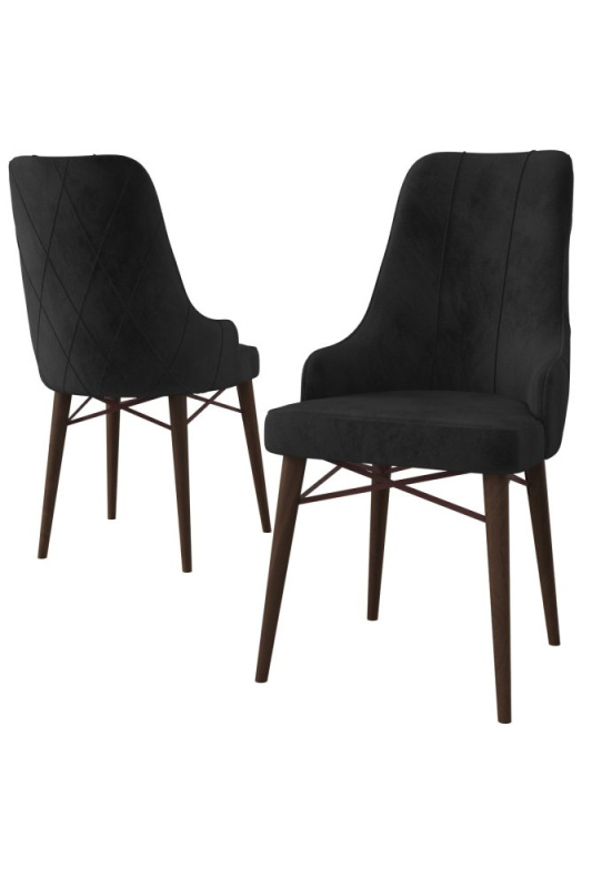 Sada židlí (2 kusy) Neta - Black, Brown