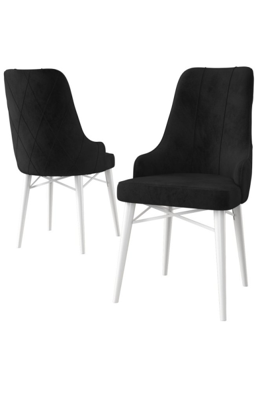 Sada židlí (4 kusy) Neta - Black, White