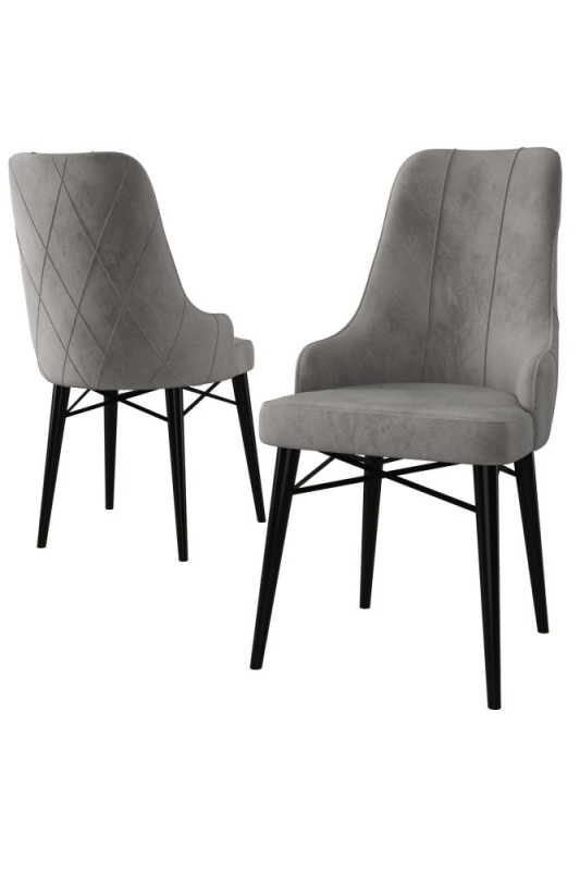 Sada židlí (4 kusy) Neta - Grey, Black