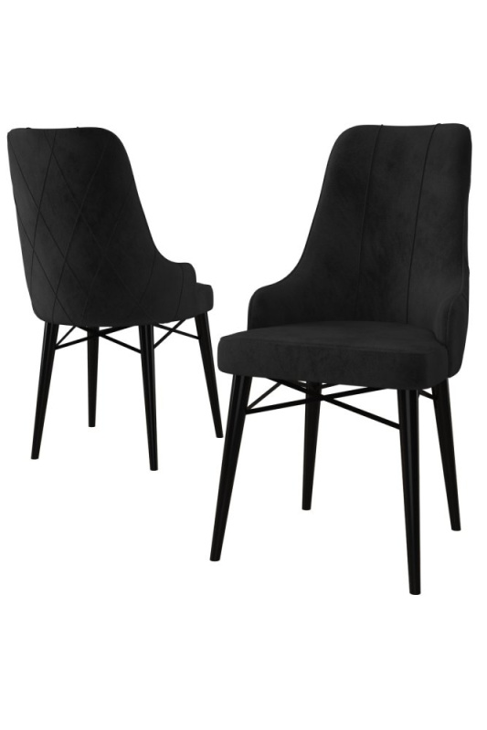 Sada židlí (6 kusů) Neta - Black