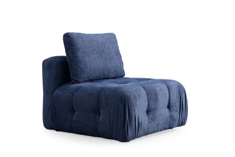 Křeslo / Jednomístná pohovka Amaris O1 - Navy Blue
