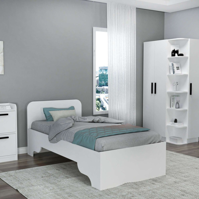 Rám jednolůžkové postele Luses - White