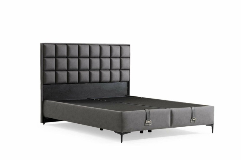 Rám jednolůžkové postele s čelem Abella 90 x 190 - Grey